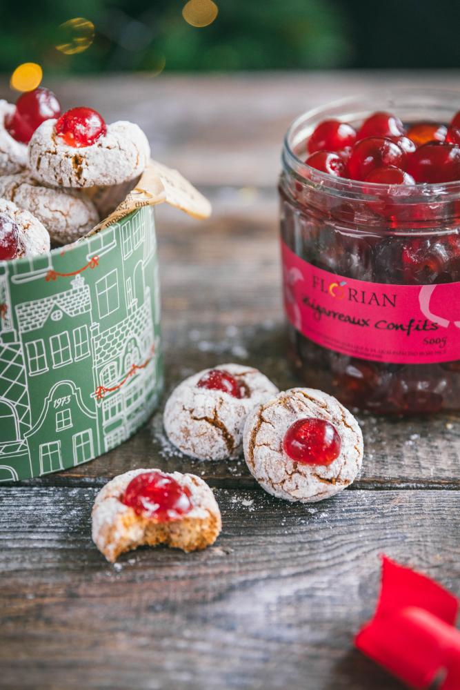 biscuit amaretti aux cerises confites