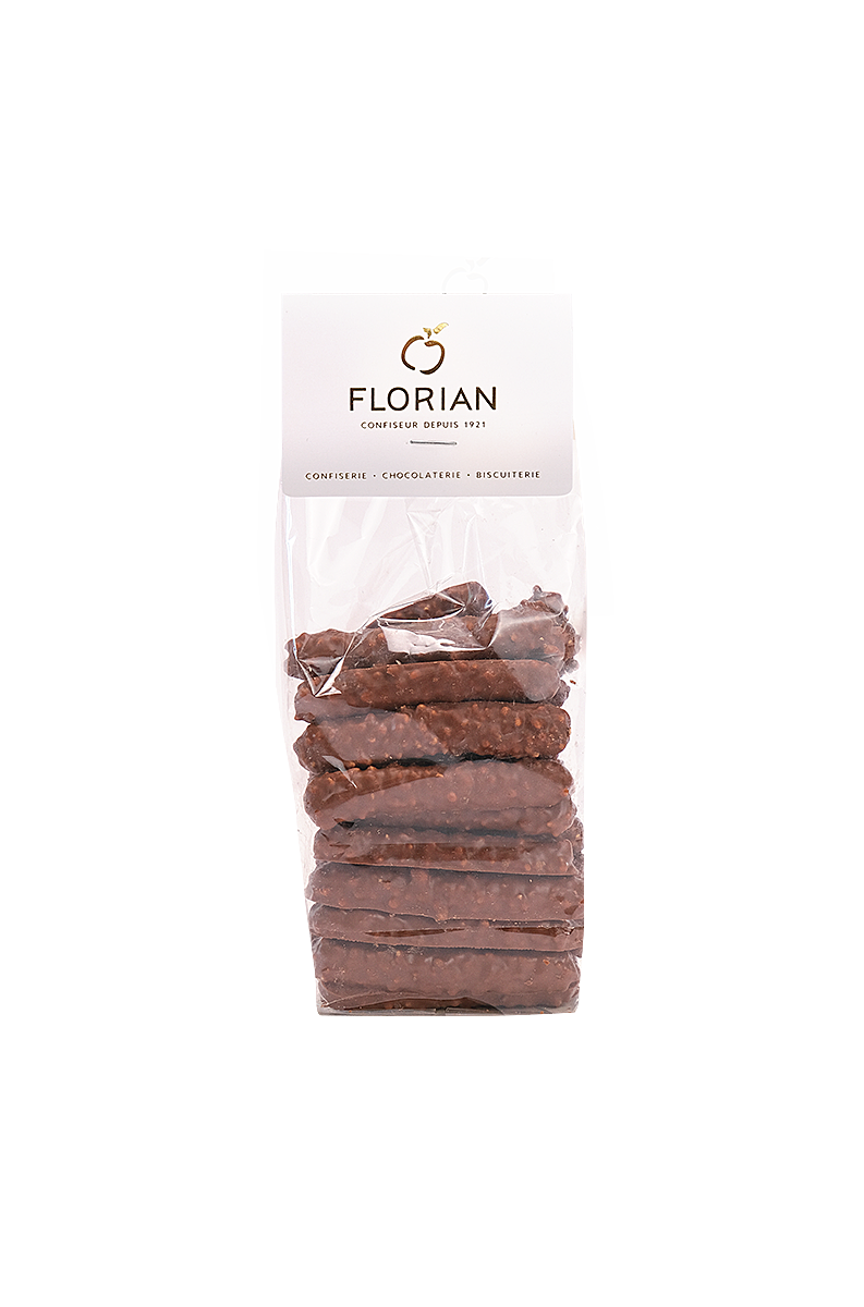 orangette au chocolat au lait et noisettes - Confiserie Florian
