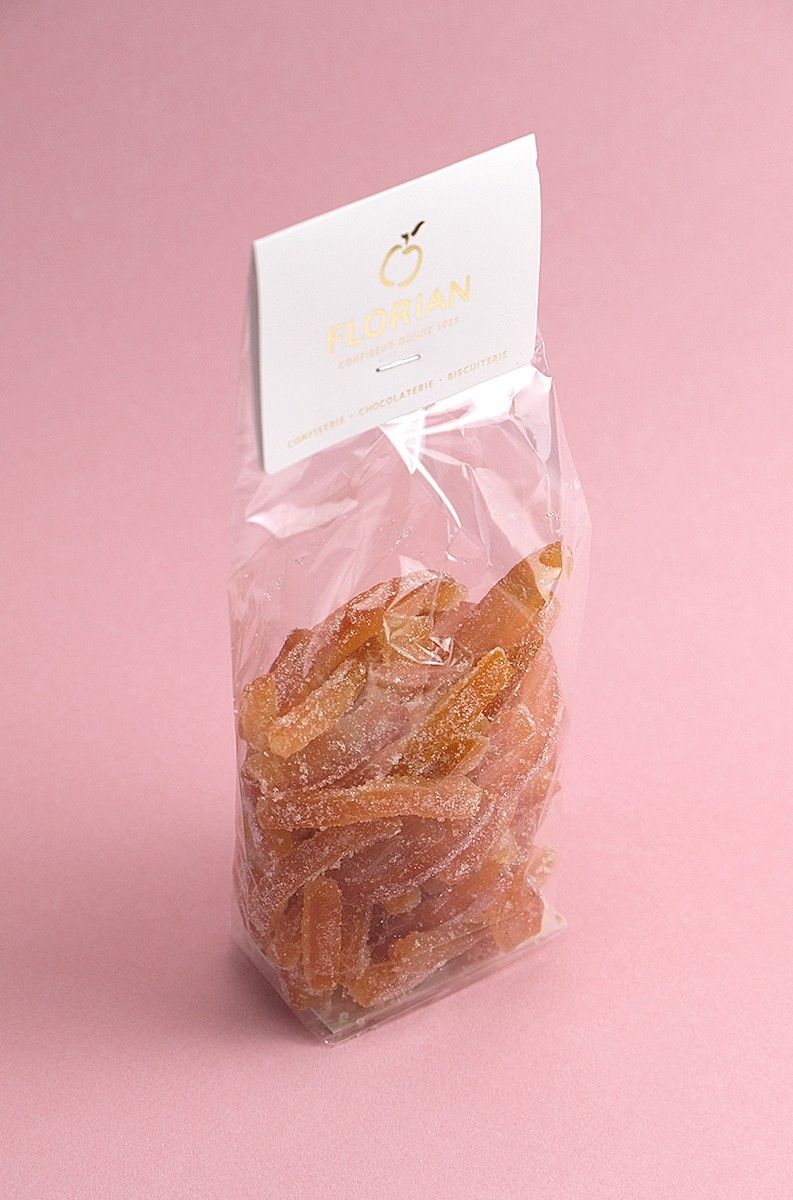 Orangettes au sucre en sachet - Confiserie Florian