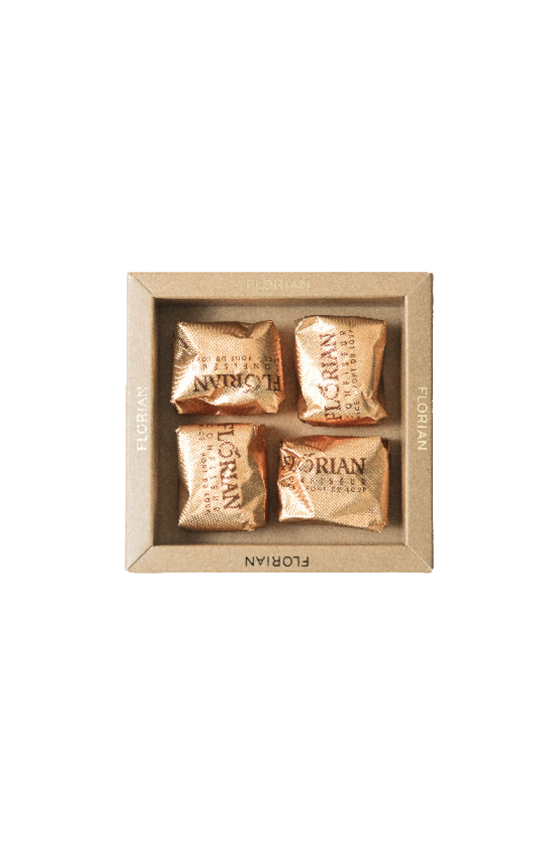 Boîte de 4 marrons glacés - Confiserie Florian