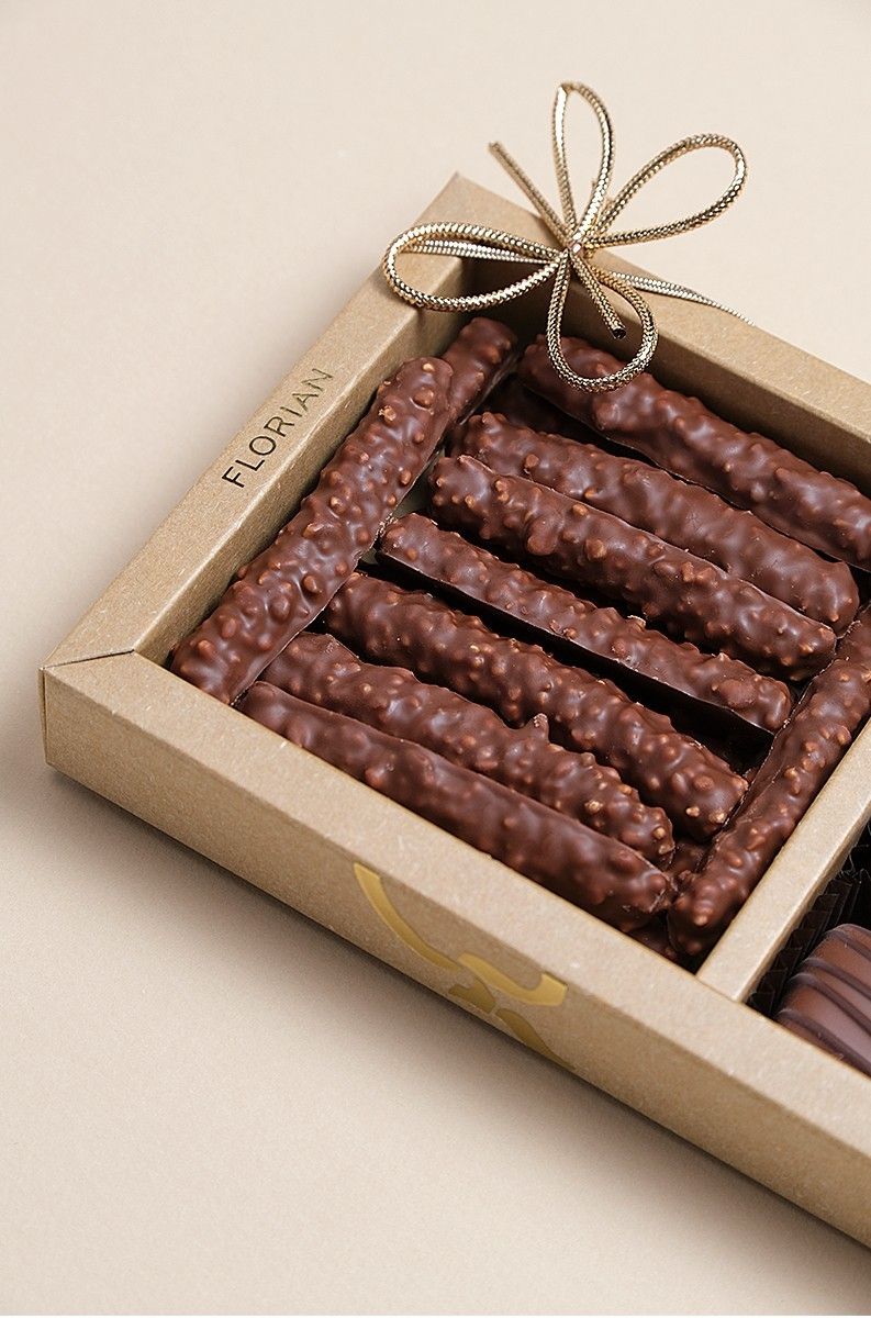 Trio de chocolats orangettes et confiseurs - Confiserie Florian