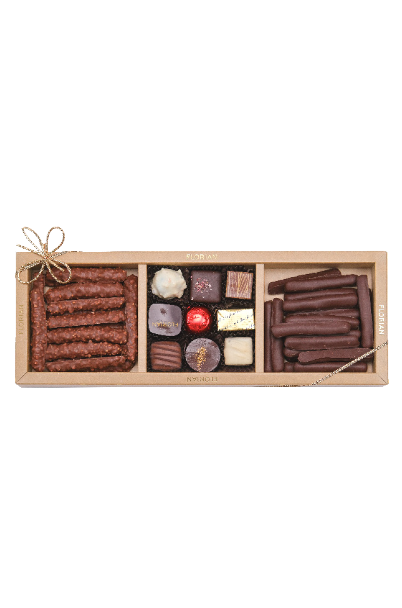 Trio de chocolats orangettes et confiseurs - Confiserie Florian