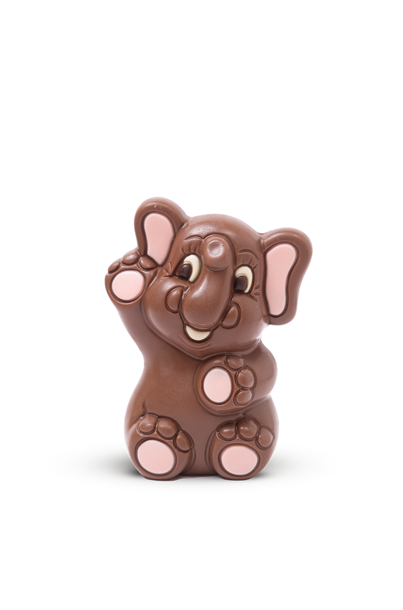 l'éléphanteau en chocolat au lait - confiserie Florian