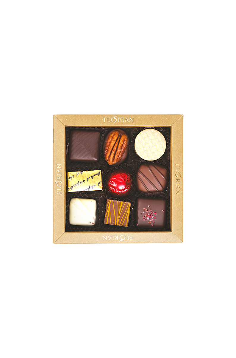 Boîte de 9 chocolats confiseur - Confiserie Florian