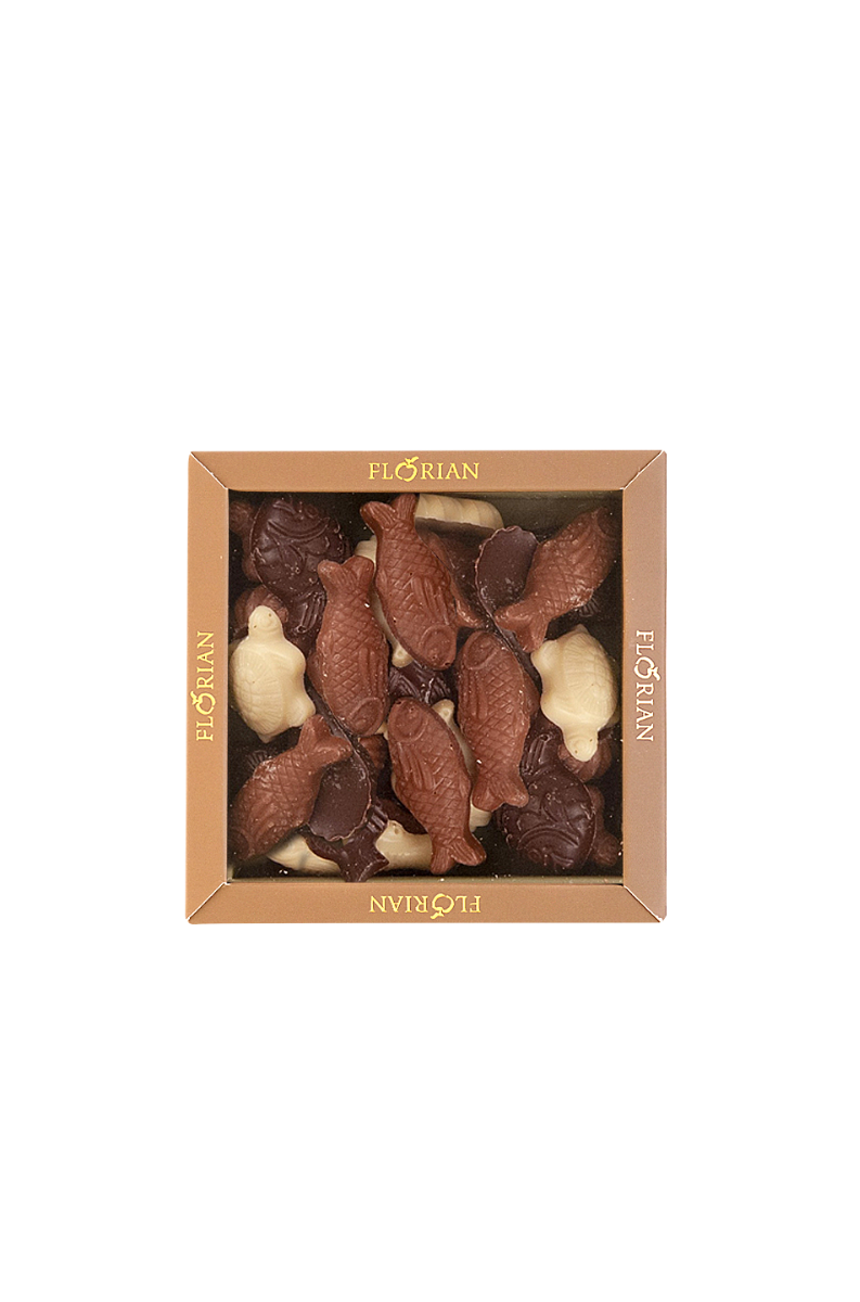 Boîte de friture en chocolat de Pâques - Confiserie Florian
