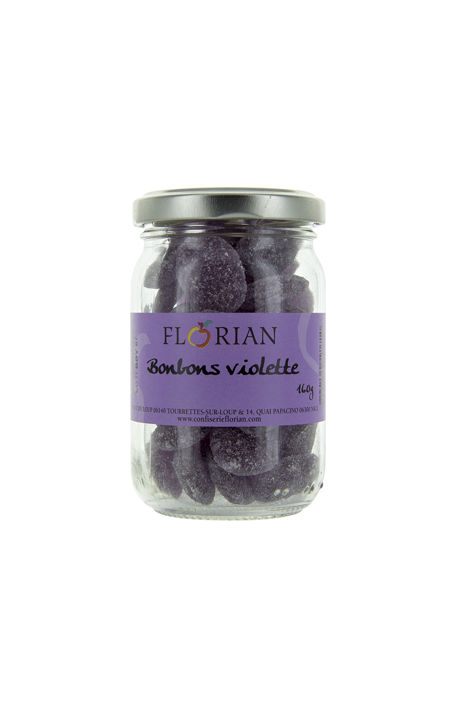 Bonbons acidulés à la violette - Confiserie Florian