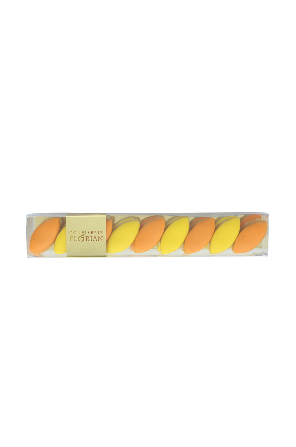 Réglette de mini calissons à l'orange et au citron - Confiserie Florian