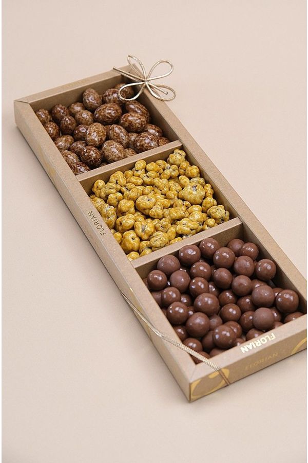 Trio croquant : crousti Florian, choco'sel, amande lait caramel et fleur de sel - Confiserie Florian