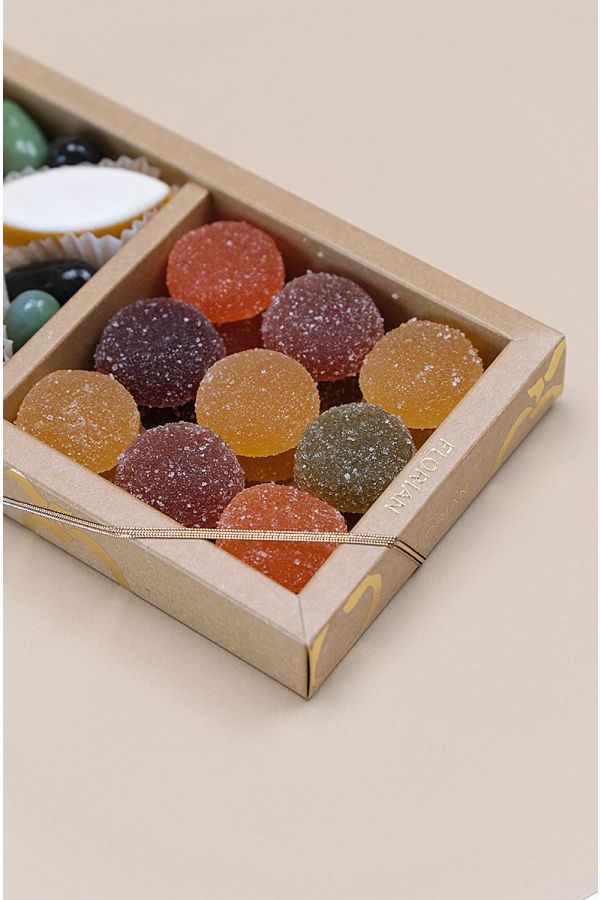 Trio de Provence - Calissons d'Aix - Pâtes de fruits - olives en chocolat - Confiserie Florian