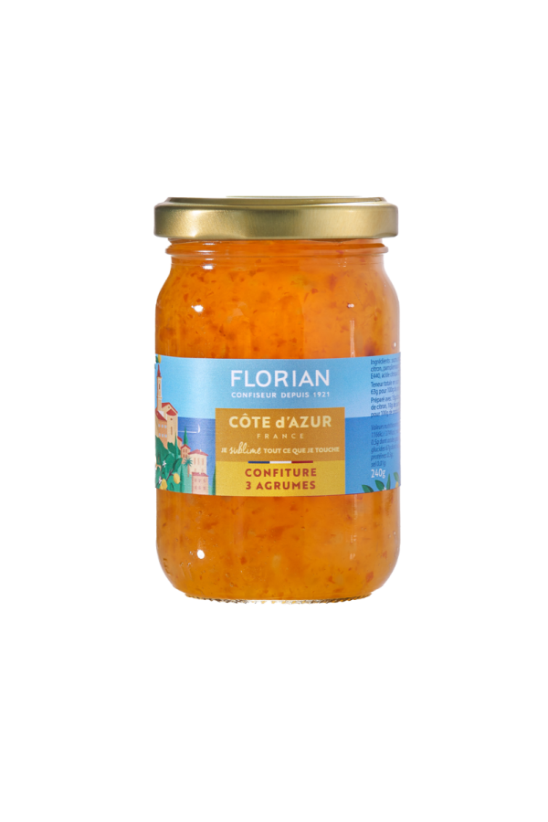 Confiture de 3 agrumes Côte d'azur France