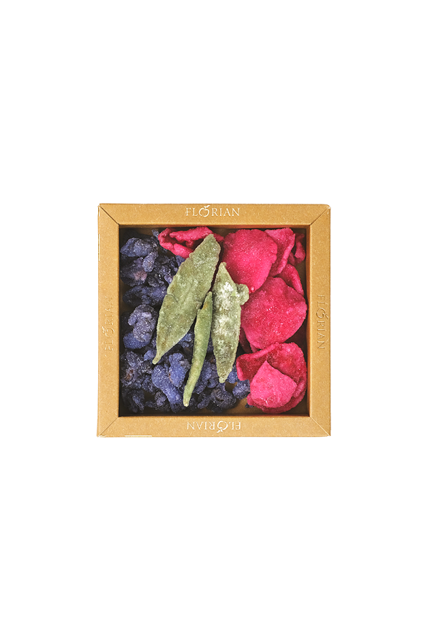 Fleurs cristallisées assorties boîte 80g - Confiserie Florian