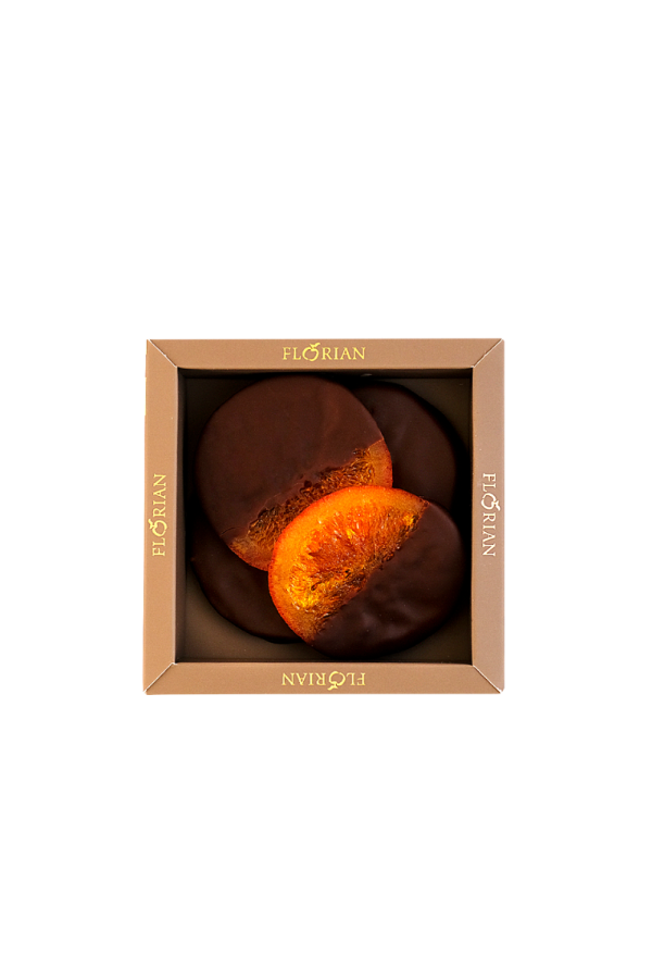 tranche d'orange au chocolat 4 pièces