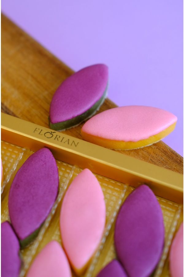 Calissons à la rose et à la violette - Confiserie Florian