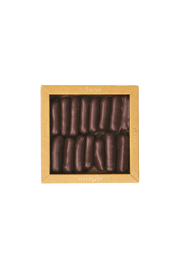 Gingembre au chocolat noir boite 180g - Confiserie Florian