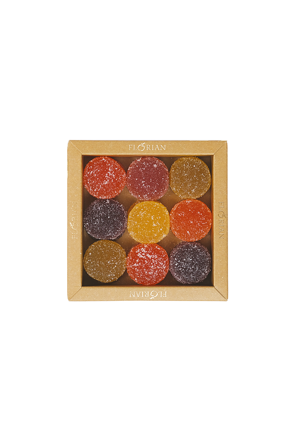 Boîte de 18 pâtes de fruits - Confiserie Florian