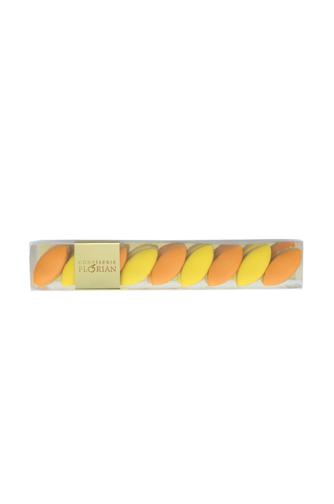 Réglette de mini calissons - orange et citron