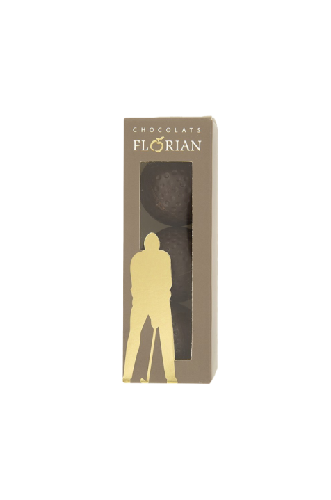Balles de golf au chocolat noir