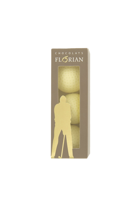 Balles de golf au chocolat blanc