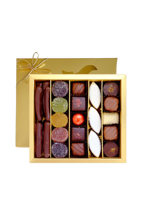coffret dégustation de chocolats et de confiseries