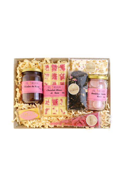 Panier gourmand " Autour de la Rose"
