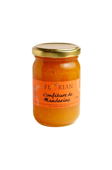 confiture artisanale de mandarine pot en verre 240g