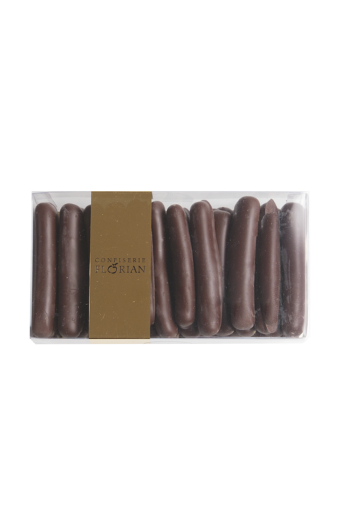 boîte orangette au chocolat noir 250g