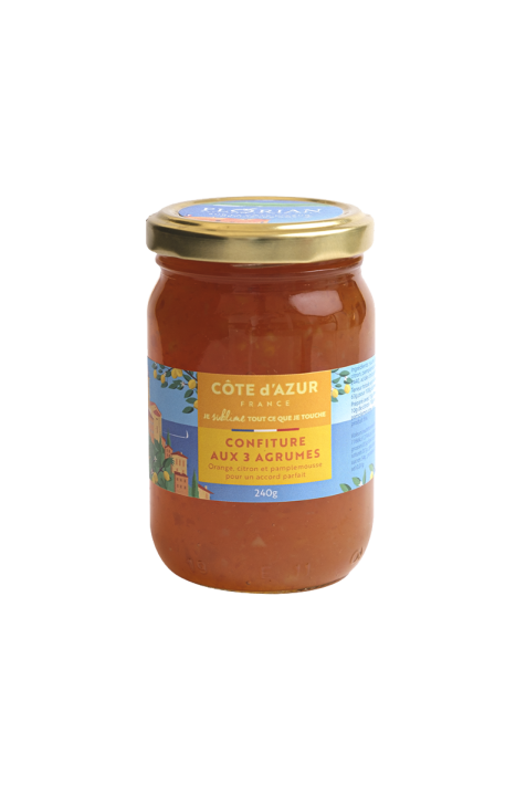 confiture de 3 agrumes ligne Côte d'Azur France