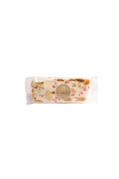 Barre de nougat à la rose cristallisée