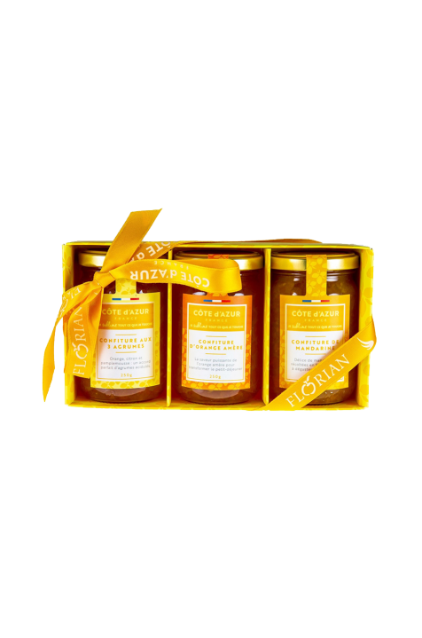 Coffret de 3 pots de confitures d'agrumes - Edition limitée Côte d'Azur France