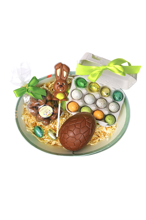 Panier de chocolat œufs de Pâques - Confiserie Florian