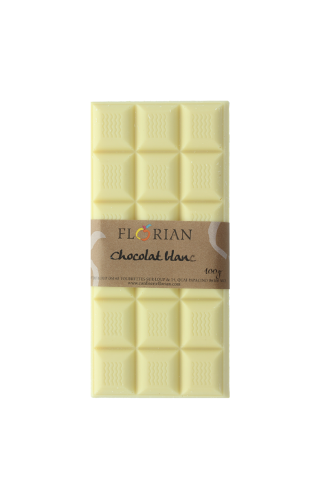 Tablette de chocolat blanc