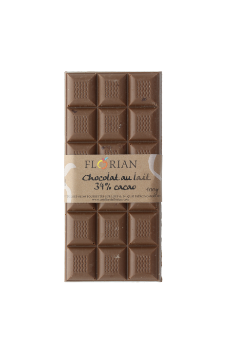 tablette de chocolat au lait 100g