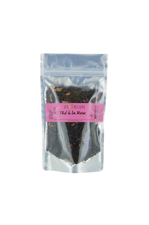Thé noir aromatisé à la rose