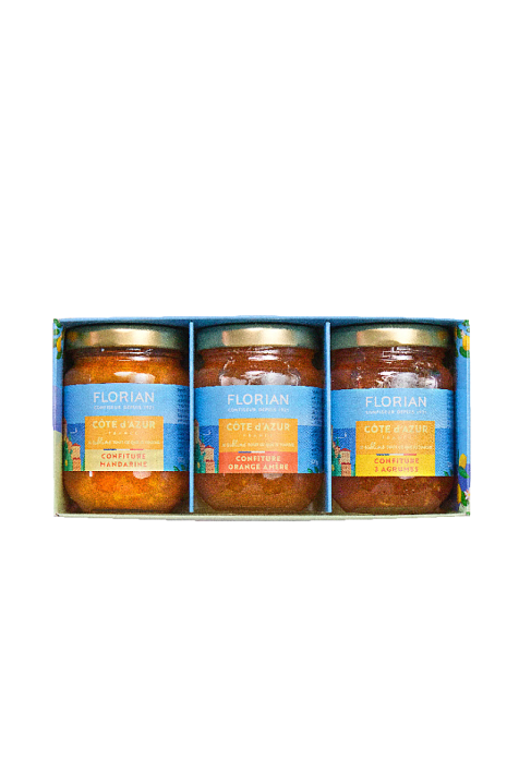 Coffret de 3 confitures aux agrumes - Confiserie Florian