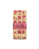 Tablette chocolat lait aux fleurs de rose cristallisées 70grs