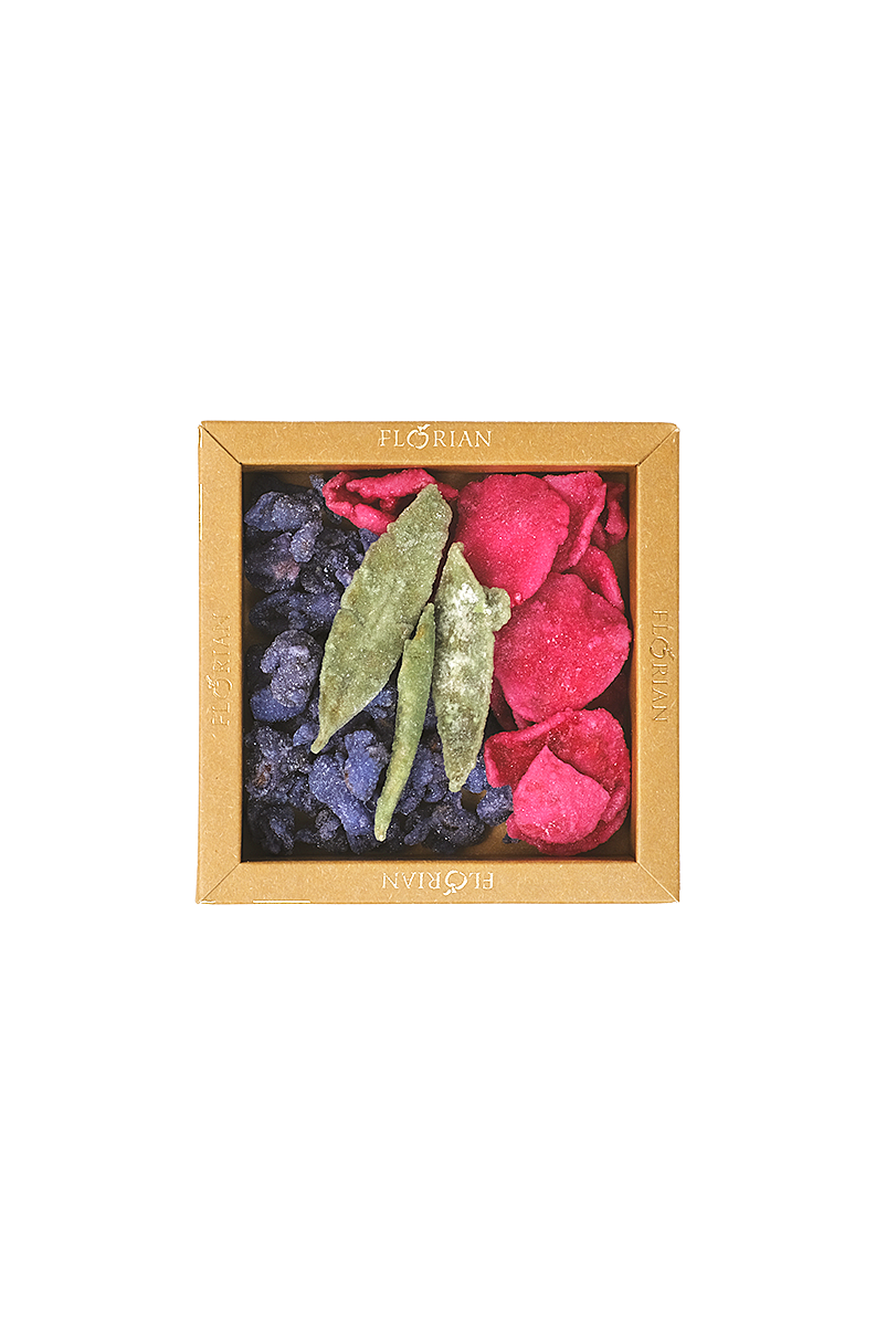 Boîte de fleurs cristallisées assorties - Confiserie Florian