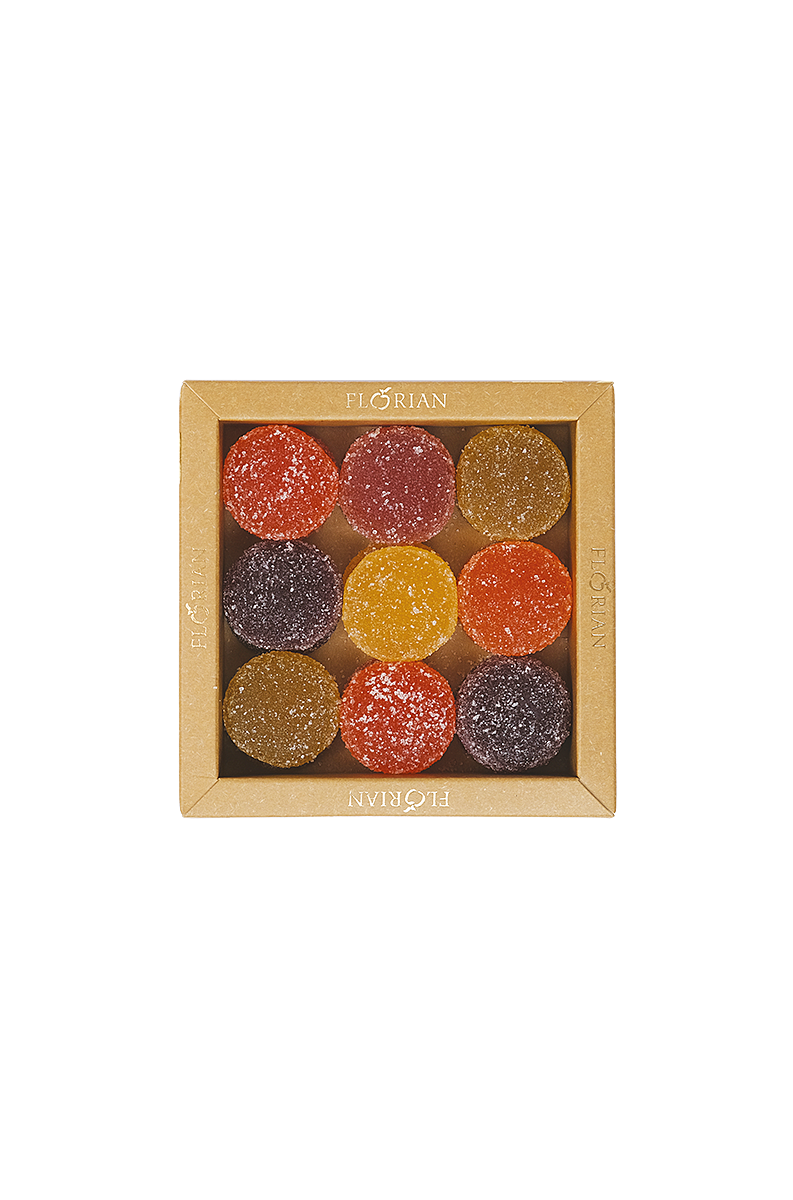 Boîte de 18 pâtes de fruits - Confiserie Florian