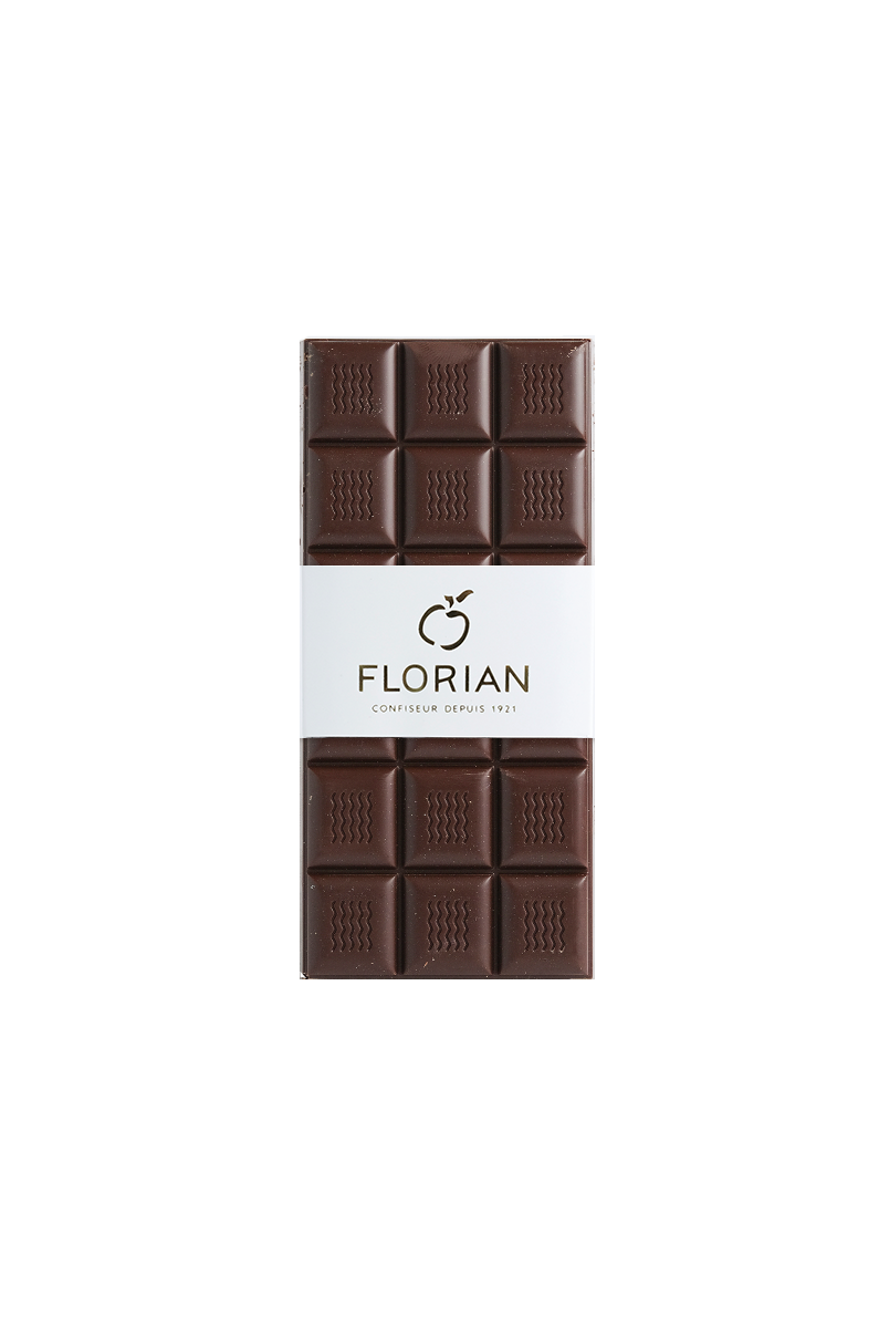 Tablette de chocolat noir - Confiserie Florian