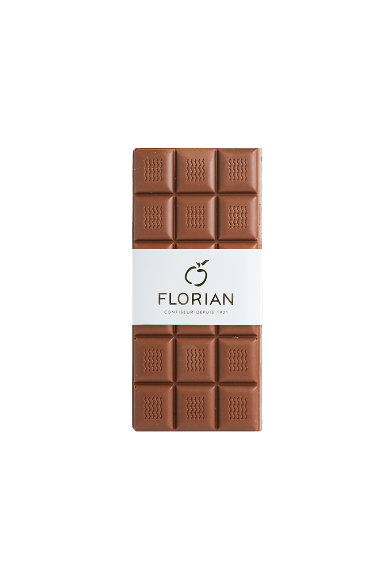 Tablette de chocolat au lait - Confiserie Florian
