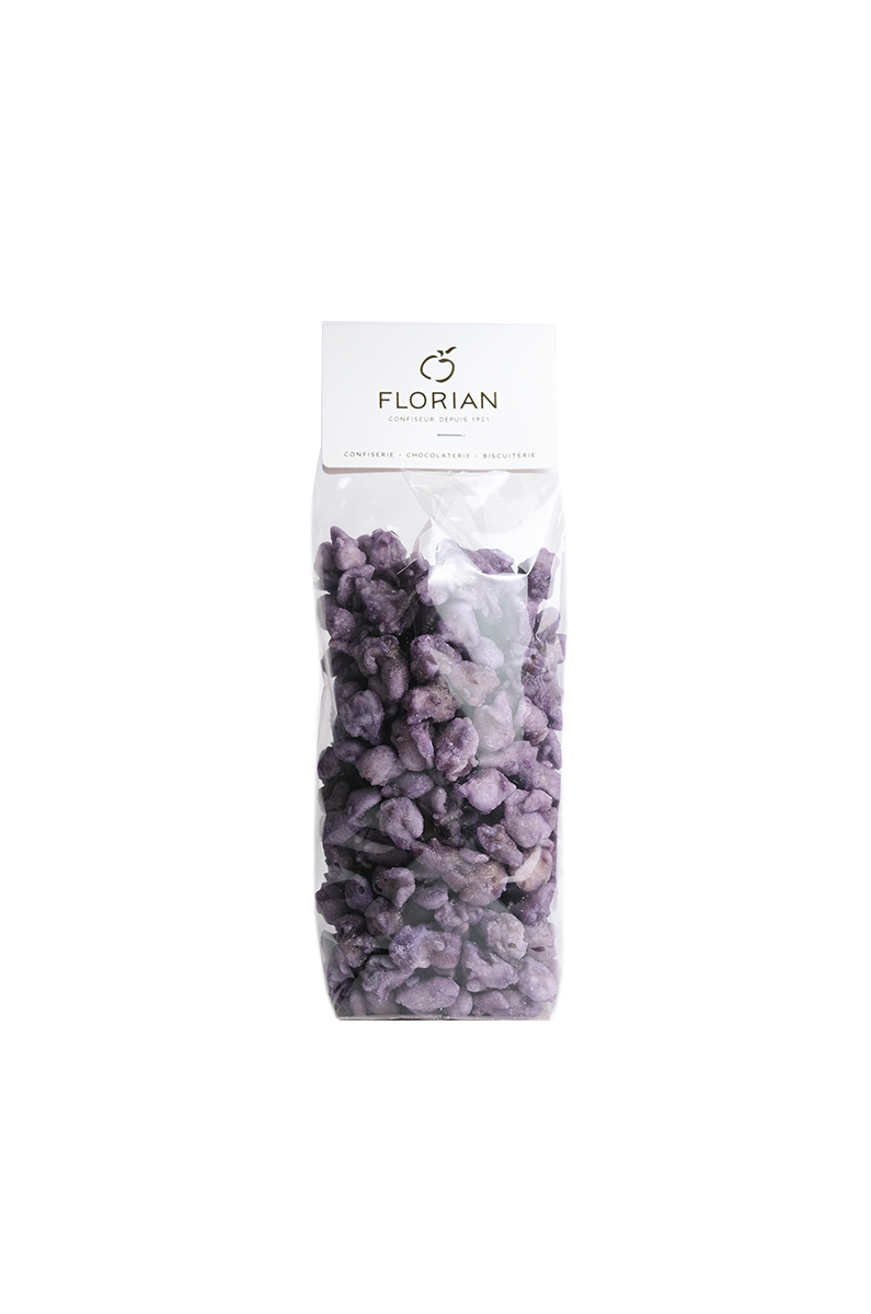Fleurs de violette cristallisées en sachet - Confiserie Florian