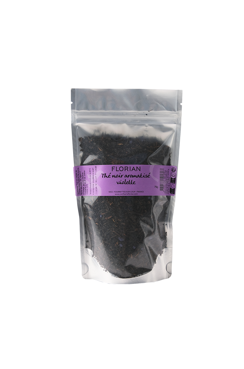 Thé noir aromatisé à la violette - Confiserie Florian