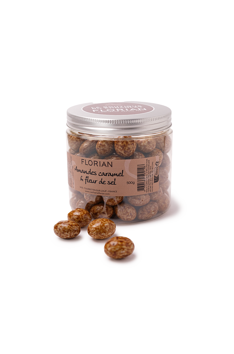 amande lait caramel et fleur de sel - Confiserie Florian