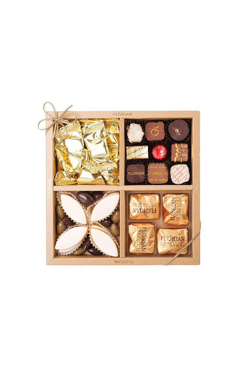 Coffret de chocolats, confiseries, marrons glacés - Confiserie Florian