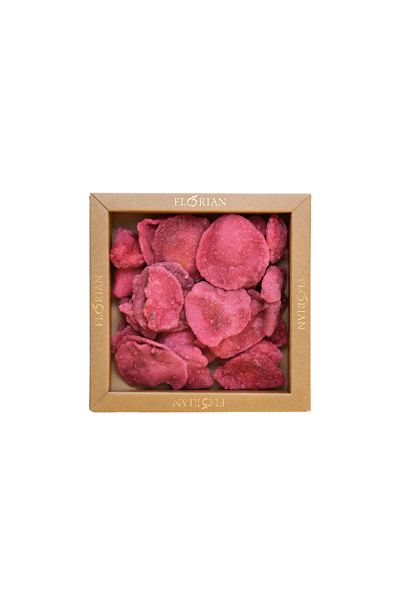 Boîte de pétales de rose cristallisés - Confiserie Florian