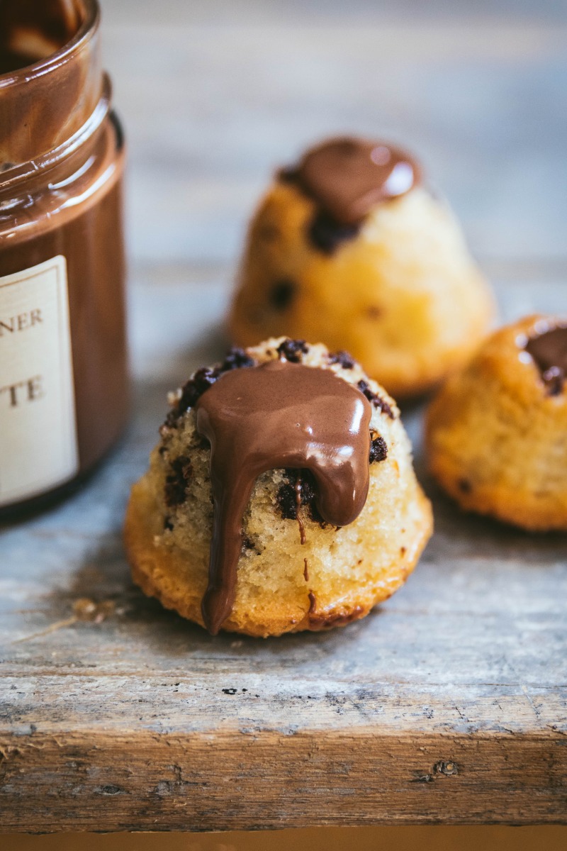 Tigrés au chocolat et pâte à tartiner